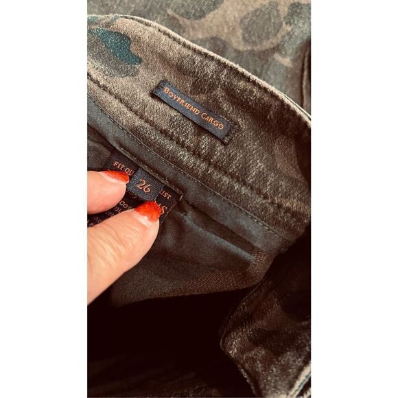 JAMES JEANS BOYFRIEND CARGO SHADOW CAMOUFLAGE COMBAT JOGGER PANTS SZ 26 - Picture 14 of 14